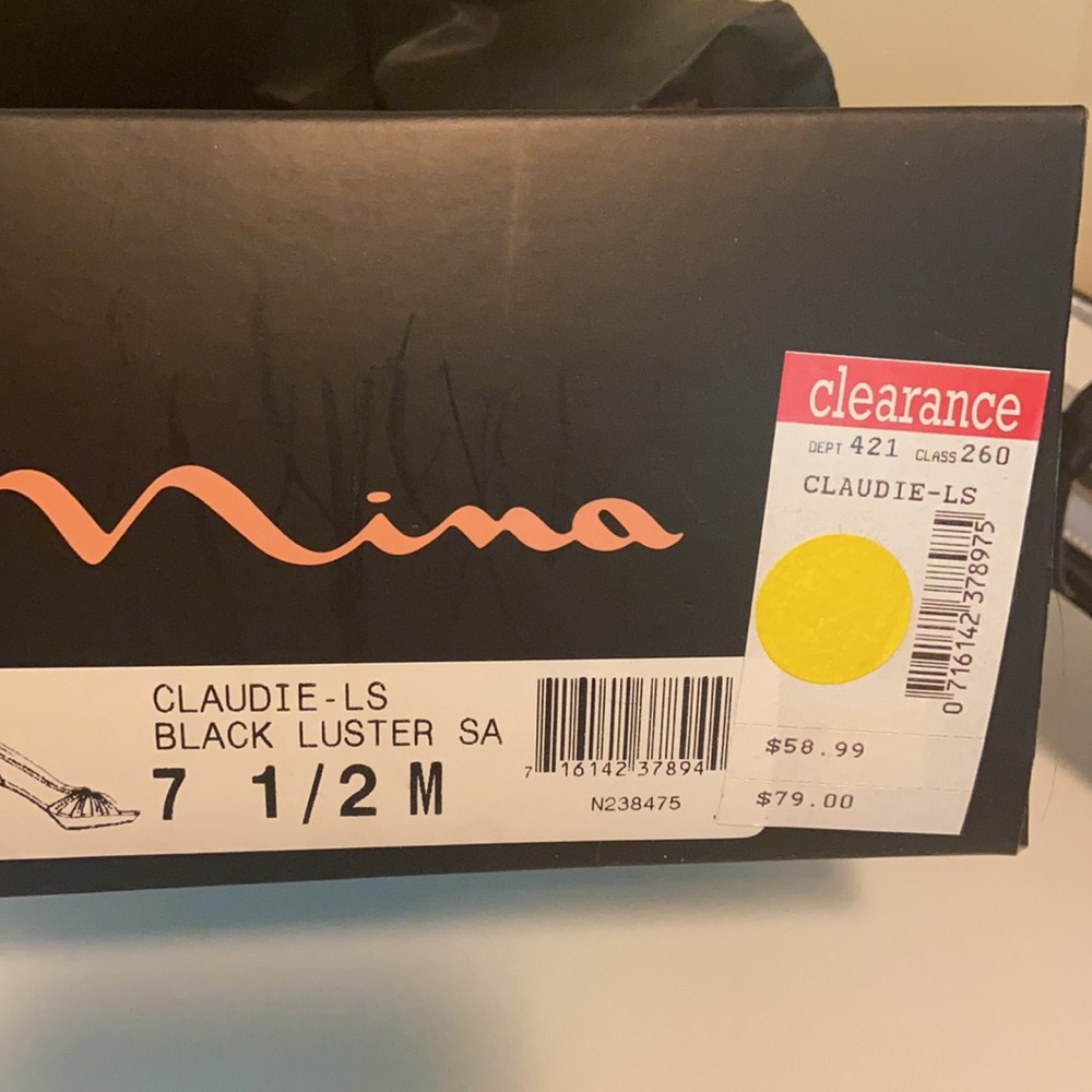 Nina black Claudie heels - Picture 3 of 5